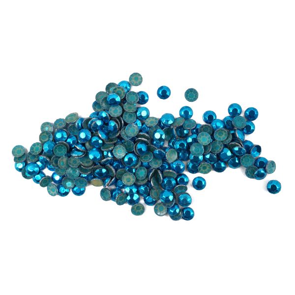 Стразы термоклеевые, 2 мм, ss6, 150 шт/упак (112 голубой)