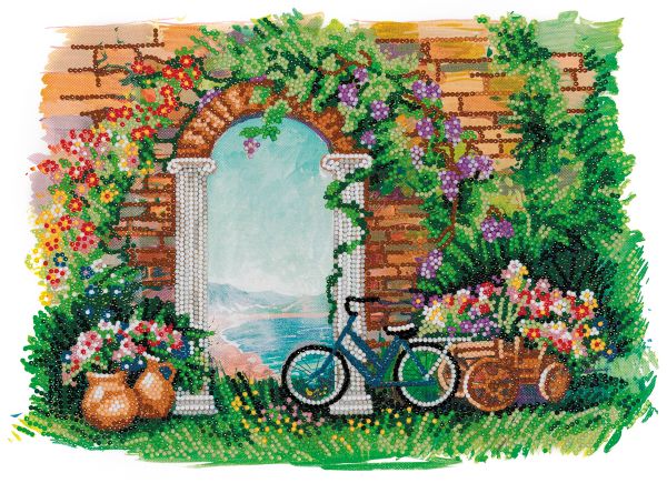 Алмазная (кристальная) мозаика Фрея, на подрамнике Прованс, 40х30 см