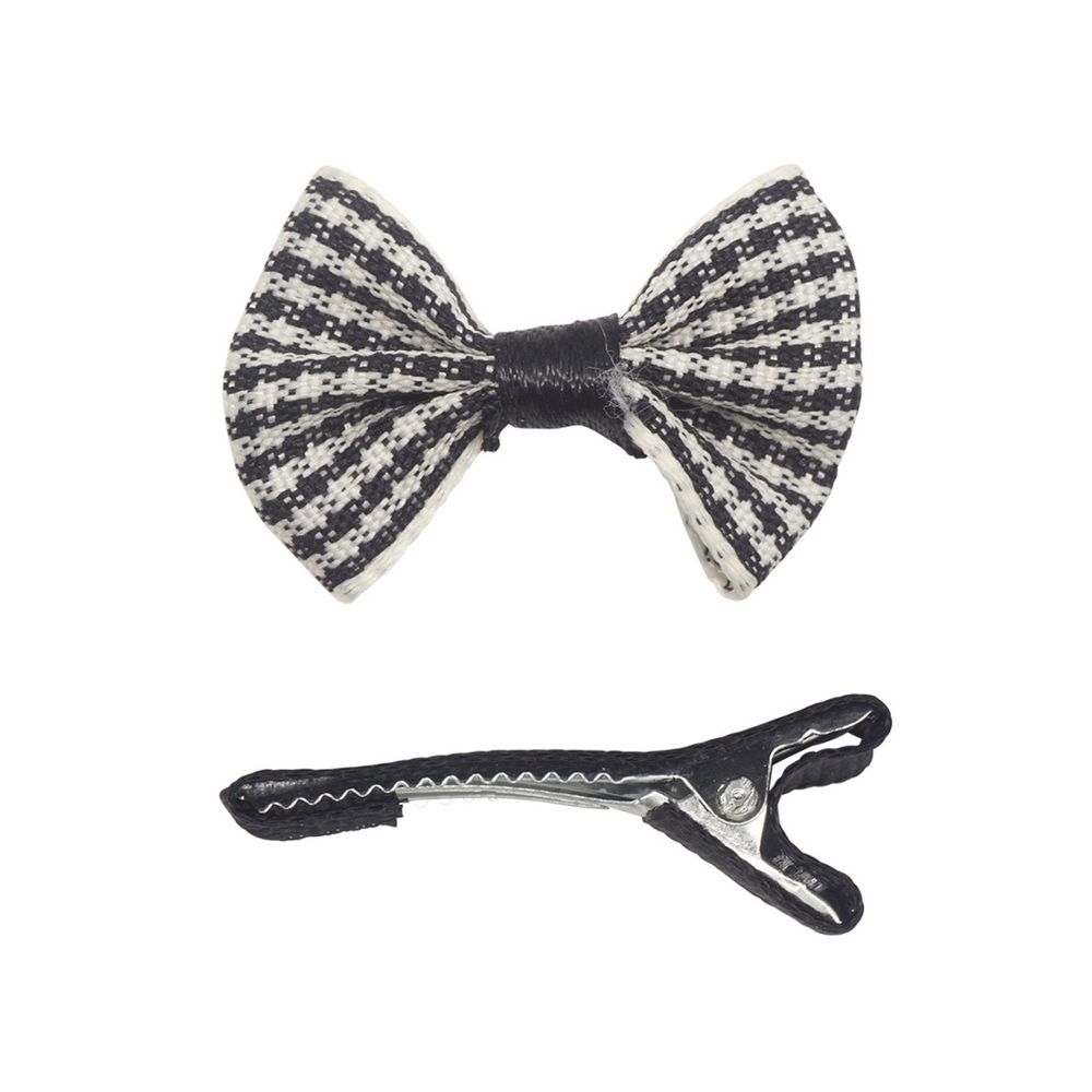 Набор Б-001 мини бантик+заколка 33мм/35мм (черный) 29352