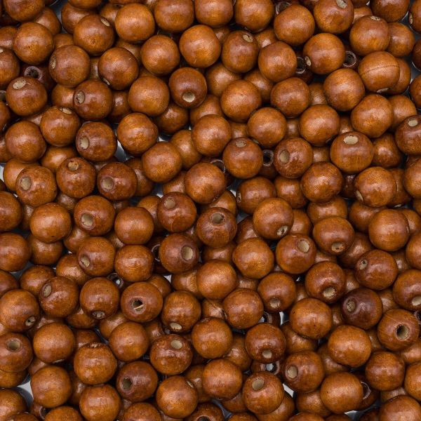 Бусины дерево ⌀16 мм, 500 г, коричневый, 7704356