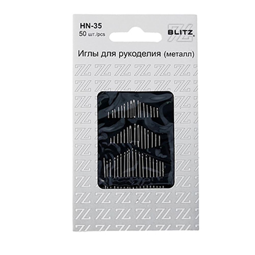 Иглы ручные для рукоделия, 50 шт, P, Blitz HN-35