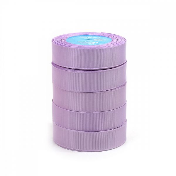 Лента репсовая (в рубчик) 25.0 мм, цв.430 св.сиреневый For Hobby 5 шт по 22.86м (±1м)