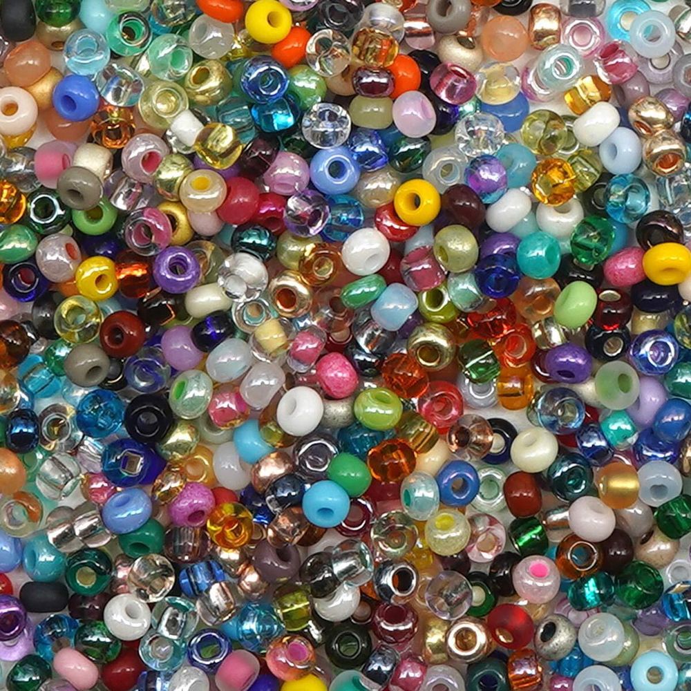 Бисер Preciosa разноцветный, 60гр