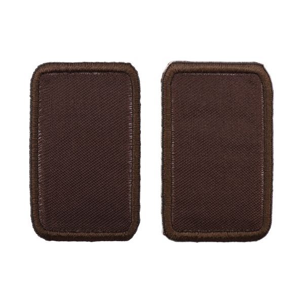 Термоаппликация Прямоугольник 5,5х2,5см, уп. 2 шт, цв.коричневый