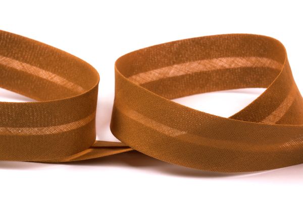 Косая бейка хлопковая 30 мм / 25 метров, 181 коричневый, Gamma GK-30C