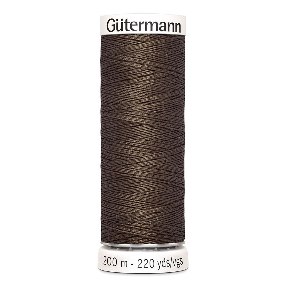Нитки универсальные Gutermann Sew-all 100 (200 метров), 5 кат. | 252 коричневая сепия