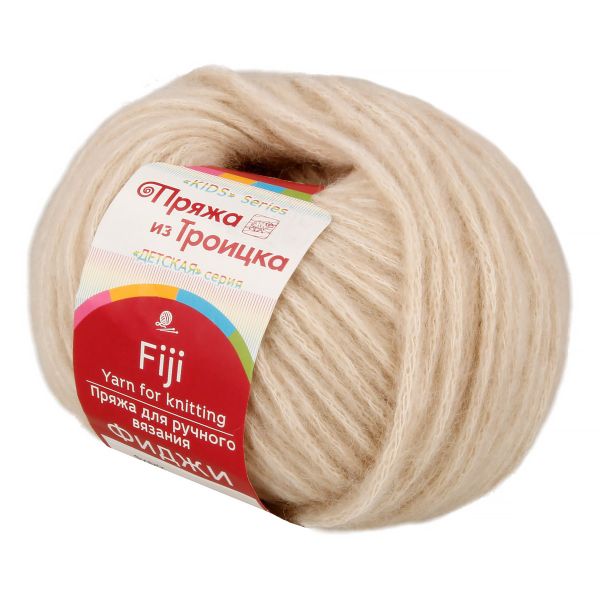 Пряжа Троицкая Фиджи / уп.5 мот. по 50 г, 95 м, 442 натуральный