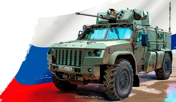 Модель сборная: бронемашина, К-4386 Тайфун-ВДВ 1/35, Meng VS-014