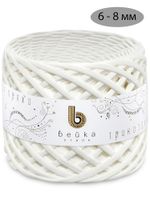 Пряжа трикотажная 1х300г, 100м, шир. 6-8 мм, 3005 слоновая кость /TOS/