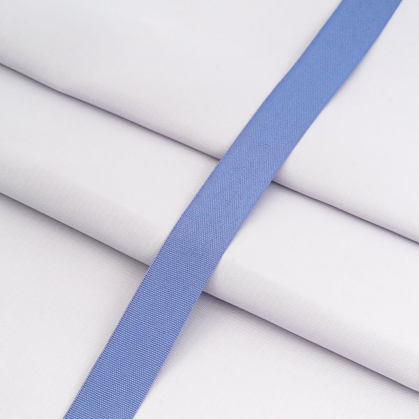 Тесьма (лента) окантовочная 22 мм / 100 метров, 4.5 г/м, 100% п/э, 24 голубой, 6135-0293