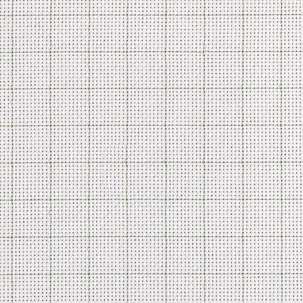 Канва Aida 14 ct, 50х50±2 см, белый в клетку, Gamma