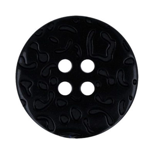 Пуговицы 4 прокола костюмные 21 мм, 12 шт, 008/008 черный/черный, Gamma GX 0035