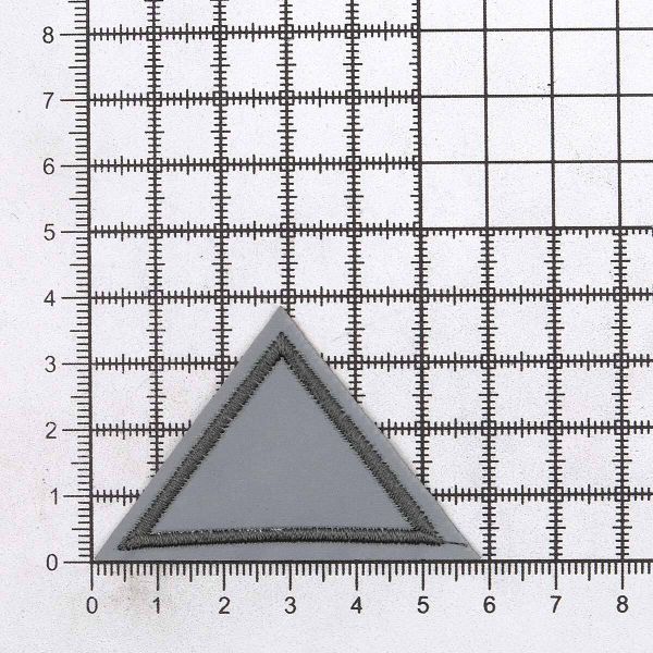 Термоаппликация светоотражающая Треугольник, 55х35 мм, LA427, 3 шт