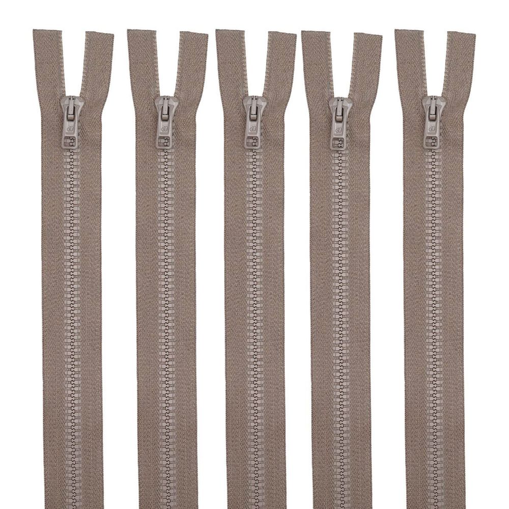 Молния трактор Arta Т6 (6 мм) 2 зам., разъем., 70 см, цв. 072 бежевый, уп.5 шт