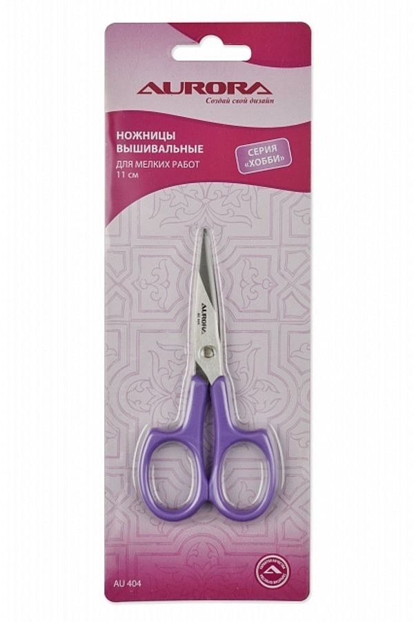 Ножницы рукодельные для вышивки 11 см, AU 404, Aurora, 1 шт