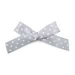 Бантики пришивные 3х2 см, 8 шт, св. серый горох