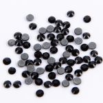 Стразы клеевые стекло 2.4 мм, 360 шт, SS08 №03 черный (Jet), Zlatka ZRTG-0872