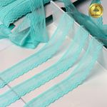 Кружево эластичное (стрейч) 25 мм, 8028, цв.F201 мятный уп.50м, Kruzhevo