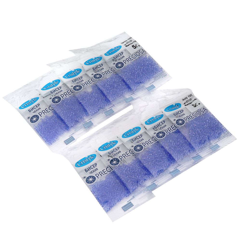 Бисер Preciosa 10/0 (2.3 мм), 50 г (10х5 г), цв. 01131