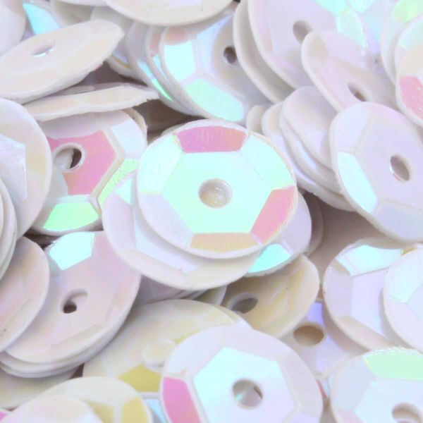 Пайетки граненые 6 мм, упак. 10 гр, Астра, 319 св.-розовый Перламутр, уп.10 шт