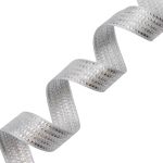 Лента декоративная подарочная 25.0 мм / 25±1 метров, рис.9015, 1 серебро, С3687Г17 Стрела-25