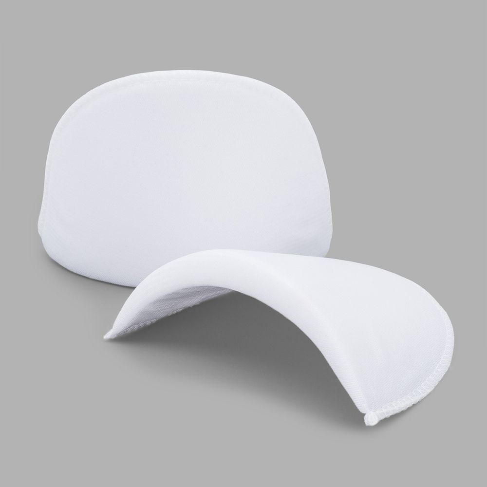 Плечевые накладки (подплечники) втачные 110х170х16 мм, из твердого поролона, обшитые, белый, ВТТМ-16, 10 пар