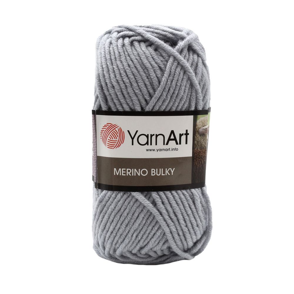 Пряжа YarnArt (ЯрнАрт) Merino Bulky / уп.5 мот. по 100 г, 100м, 3072 серо-голубой