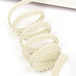 Тесьма Шанель плетеная 8 мм, 0384-0017 цв.молочный уп.9м