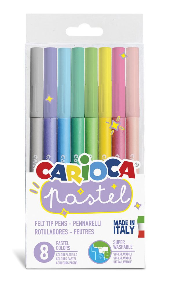 Фломастеры пастельные Carioca Pastel 8 цв 43032