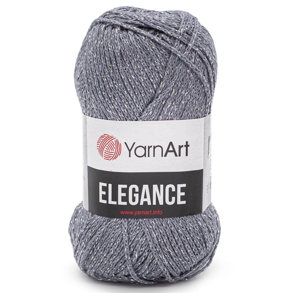 Пряжа YarnArt (ЯрнАрт) Elegance / уп.5 мот. по 50 г, 130 м, 102 серый