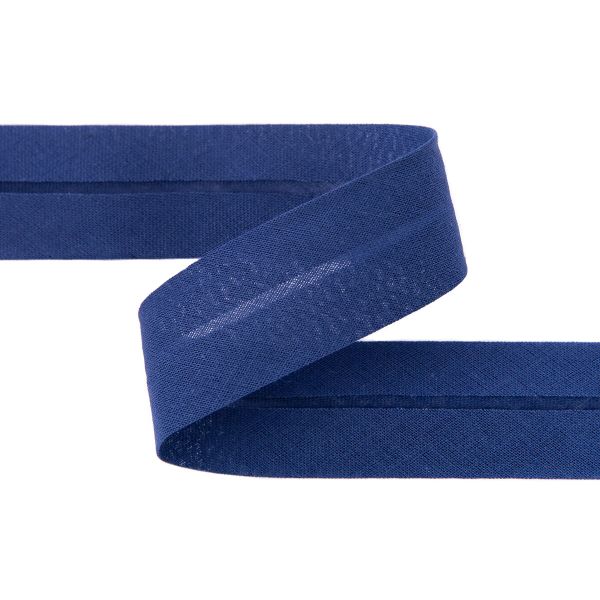 Косая бейка хлопковая 30 мм / 5 шт по 5.4 метра, №052 синий, Gamma GK-30C