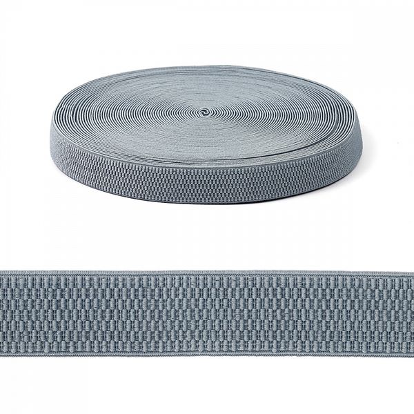 Резинка для подтяжек (помочная) 25.0 мм / 25 метров, Ультра F310 серый