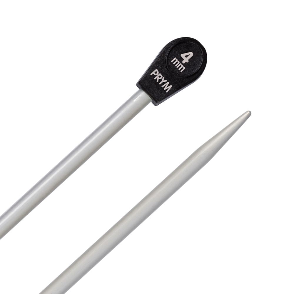 Спицы прямые ⌀4.0 мм, 35 см, 2 шт, с наконечниками, Prym 191465