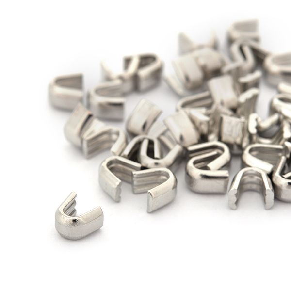 Ограничитель верхний для молний U формы №5 арт.D13 цв.никель уп.500 шт