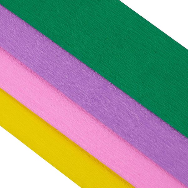 Бумага креповая 50х200 см, 35 г/м², 4 цвета Ассорти 1 Astra&Craft