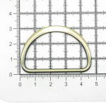 Полукольцо литое металл внутр. 40 мм (внешн. 46х31 мм), плоское, 10 шт, латунь ГР, 6894
