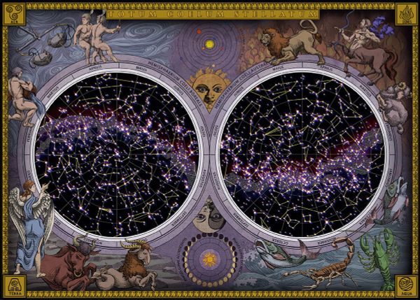 Пазл деревянный Звёздный путеводитель 450 элементов, Фрея PZLD-002