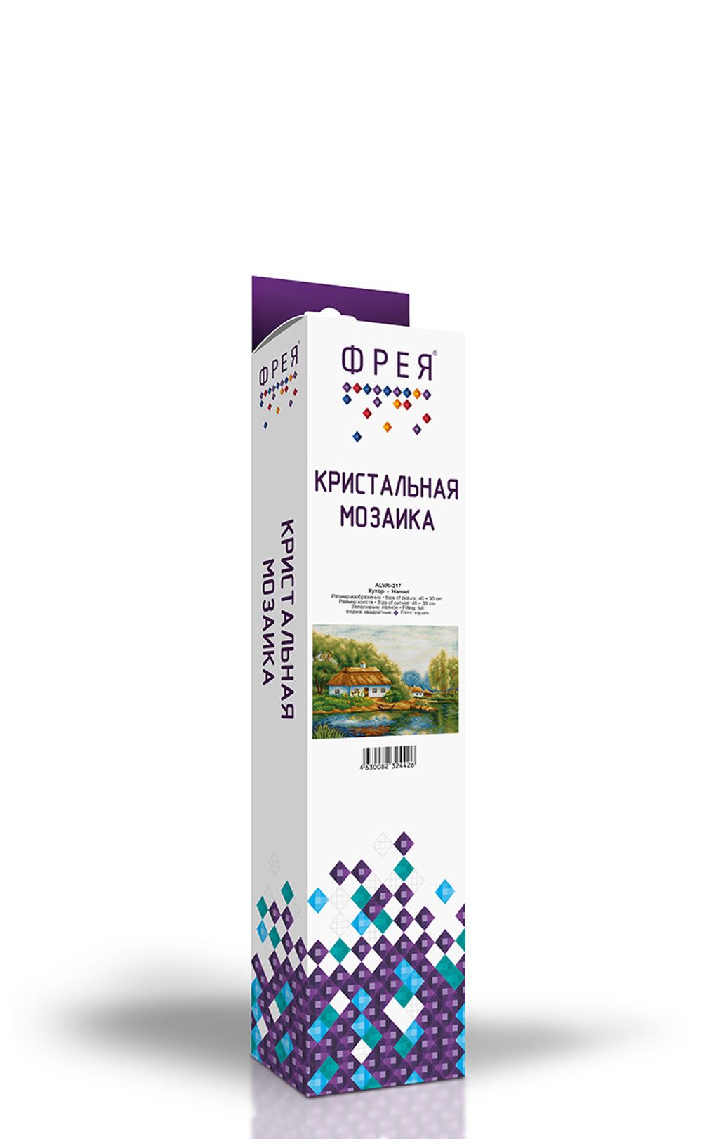 Алмазная (кристальная) мозаика Фрея, Хутор, 40х30 см