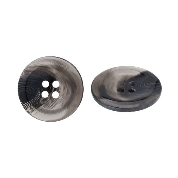 Пуговица 4 прокола 28L = 18 мм, пластик, col.A черный, CN2869, 72 шт