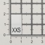 Этикетка-размерник, белый, 10х20 мм, 100 шт, XXS