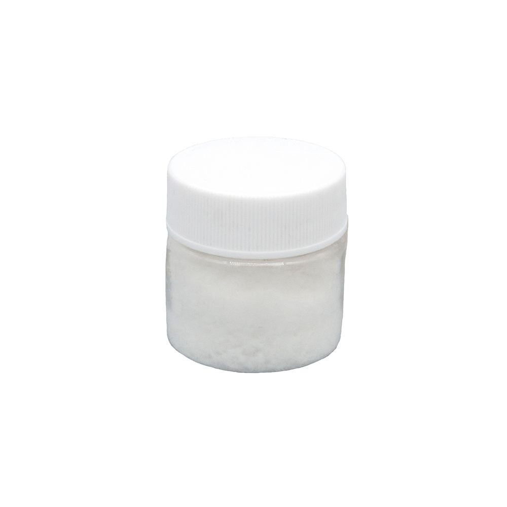 Пыльца бархатная 0,1мм в баночке 20мл белая, АК-0010-1