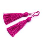 Кисти шторные 70.0 мм, вискоза, цв.025 брусника, 5 шт