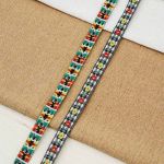 Лента (тесьма) жаккардовая 10.0 мм / 13.72 метра, зеленый, 4039