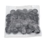 Пуговицы на ножке 32L (20мм), пластик (Blk-02 черный), 72 шт, CR P-45