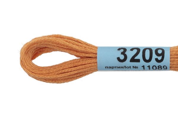 Мулине Gamma 100% хлопок, цв.3209 св.персиковый, 24 мотка по 8 метров