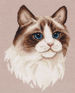 Набор для вышивания нитками Panna, Рэгдолл, 19.5х24.5 см