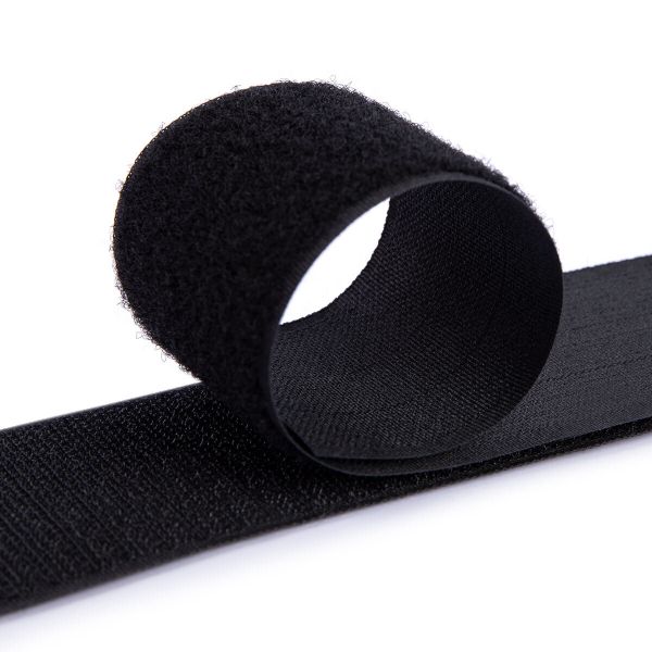 Лента контактная липучка (велкро) пришивная 50 мм / 25 метров, белый, Gamma LG-50NEK, ПЕТЛЯ, качество 