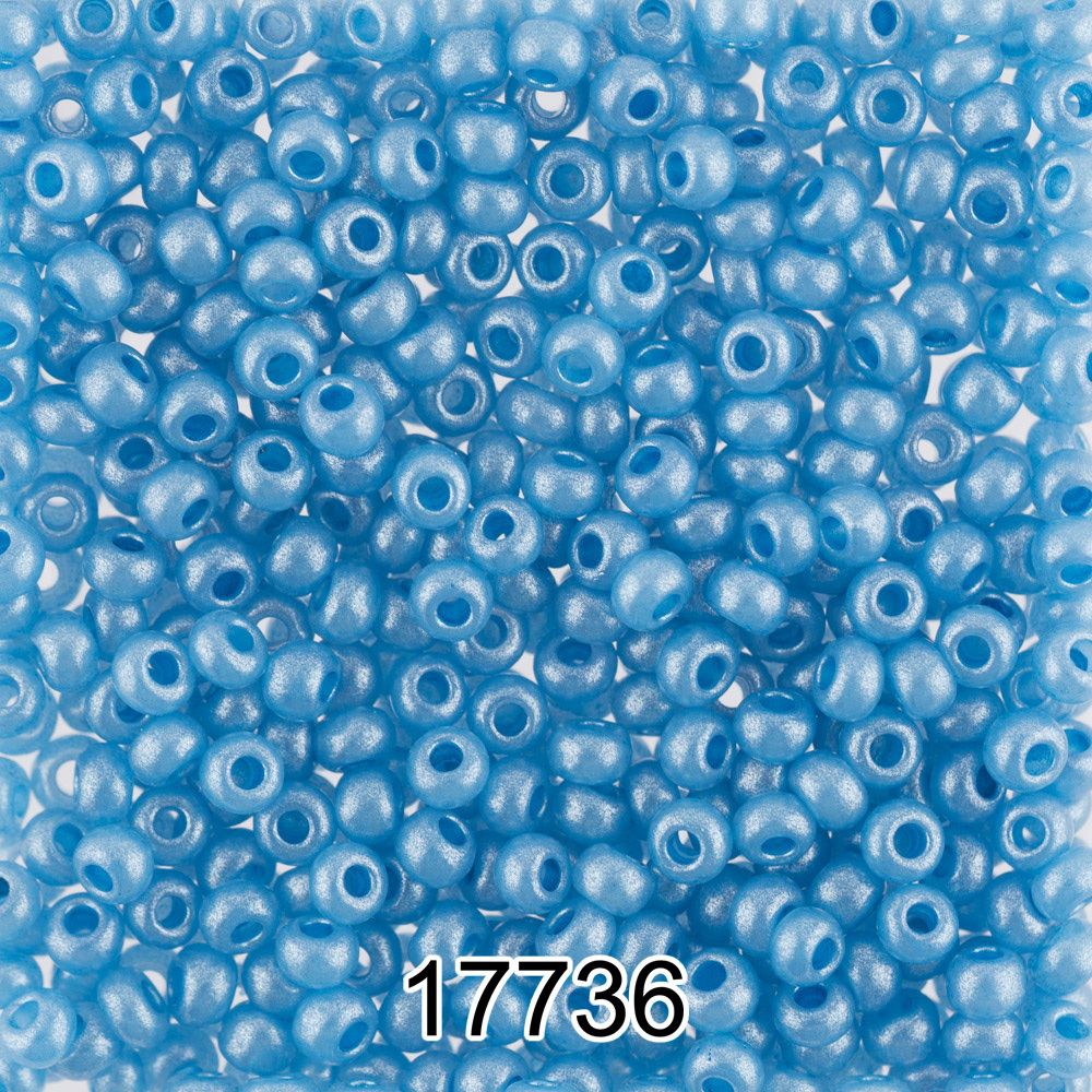Бисер Preciosa 10/0 (2.3 мм), 500 г, 17736 (Ф476) синий