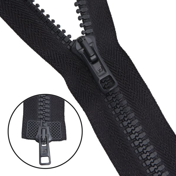 Молния трактор Arta Т6 (6 мм) 2 зам., разъем., 75 см, цв. 102 т.серый, уп.5 шт