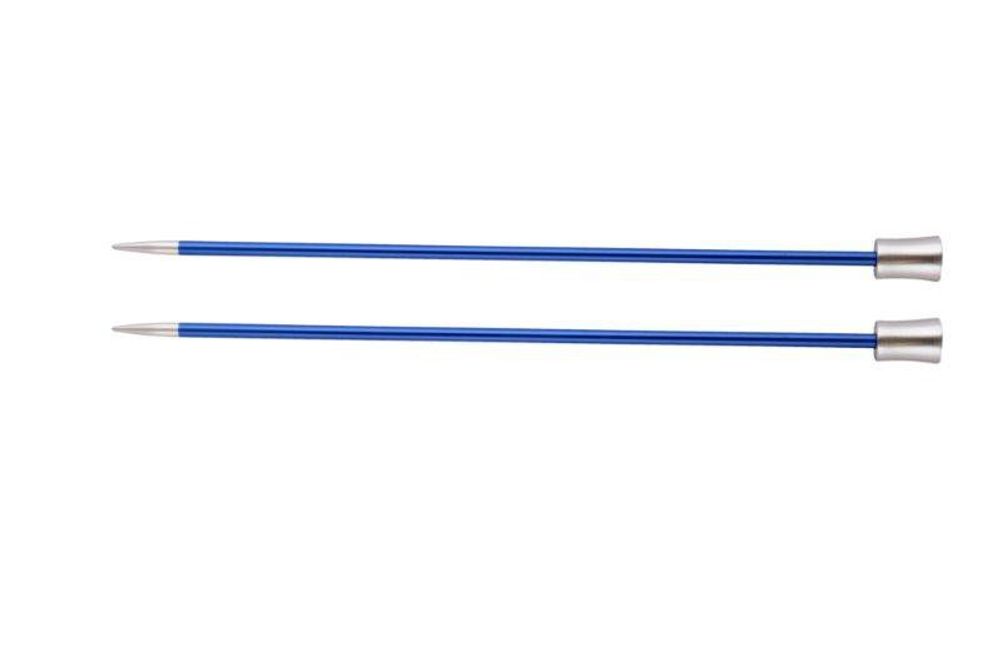 Спицы прямые Knit Pro Zing 4 мм / 30 см, алюминий, 2 шт, 47269